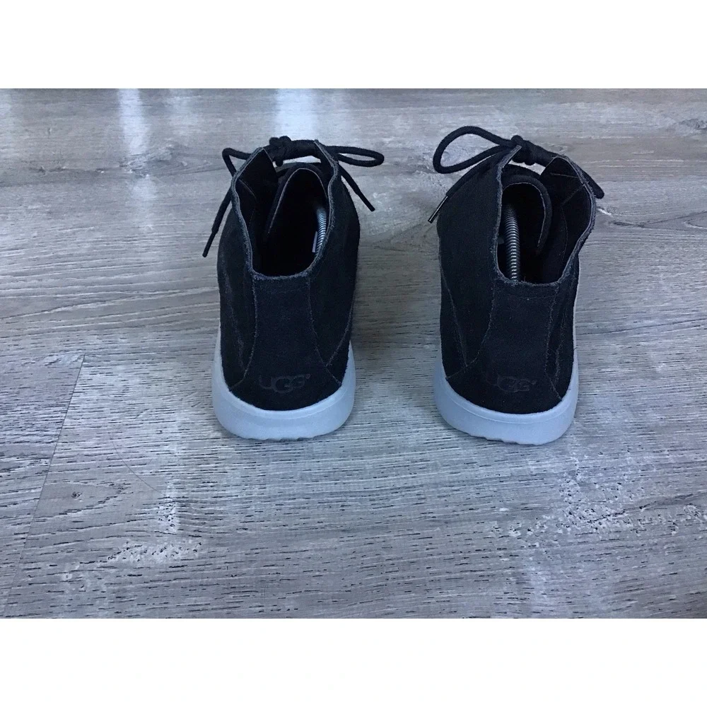 UGG Colin Chukka Boots Mens Size 12 Black Leather Mid Lace Up Sneakers 1096031
